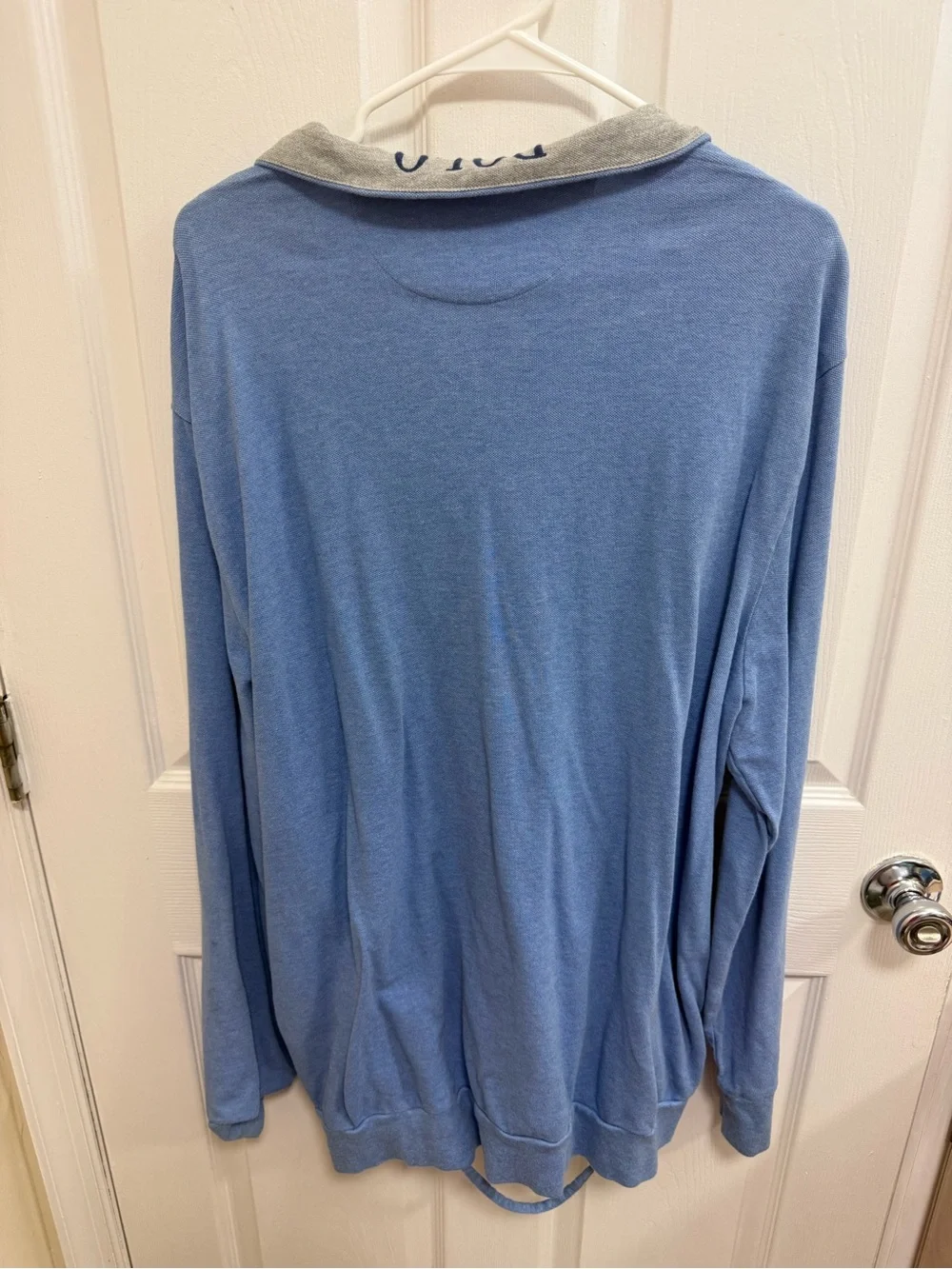 Polo Ralph Lauren Light Blue 1/4 Zip Pullover, Size XXL